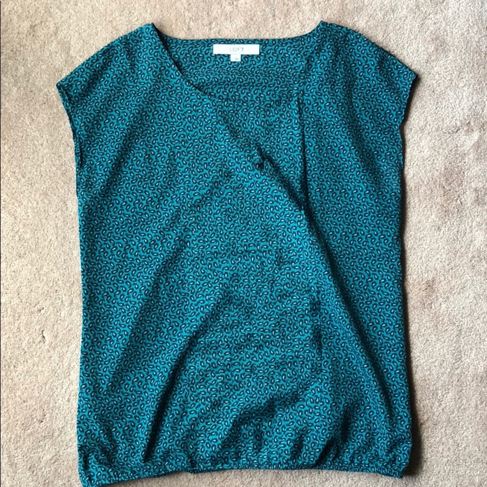 Turquoise LOFT top